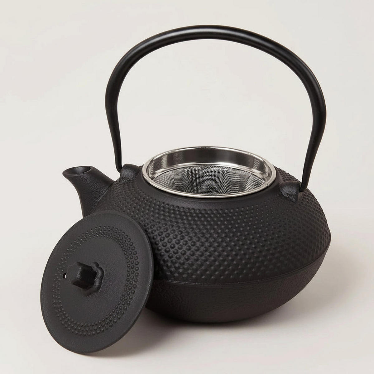 TEEKANNE Arare mit Edelstahlfilter - Gusseisen Schwarz - 1.5 Liter - Schwarz, Keramik (1.5L) - Cookinglife