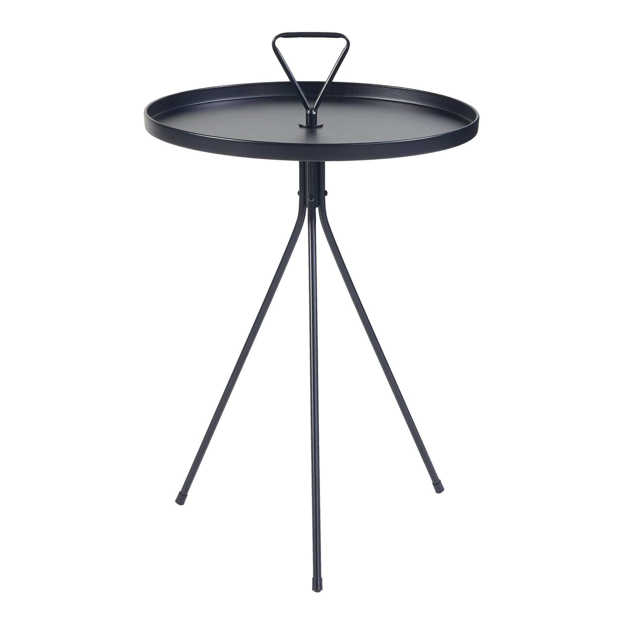 BEISTELLTISCH Odal - Schwarz, Metall (41/41/65cm) - [en.casa]
