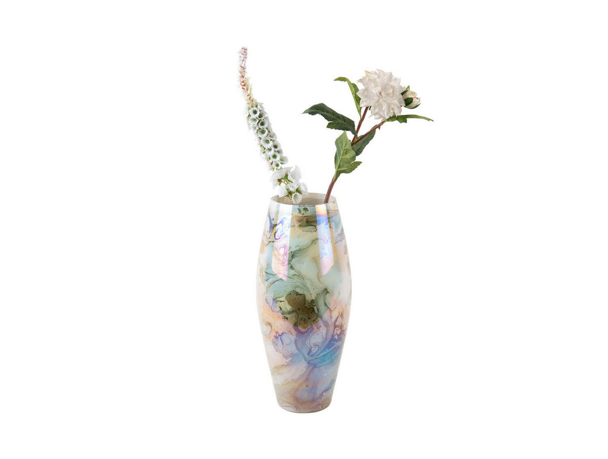 VASE Melange Cone 16/16/36 cm - Grün, Glas (16/36cm) - Present Time