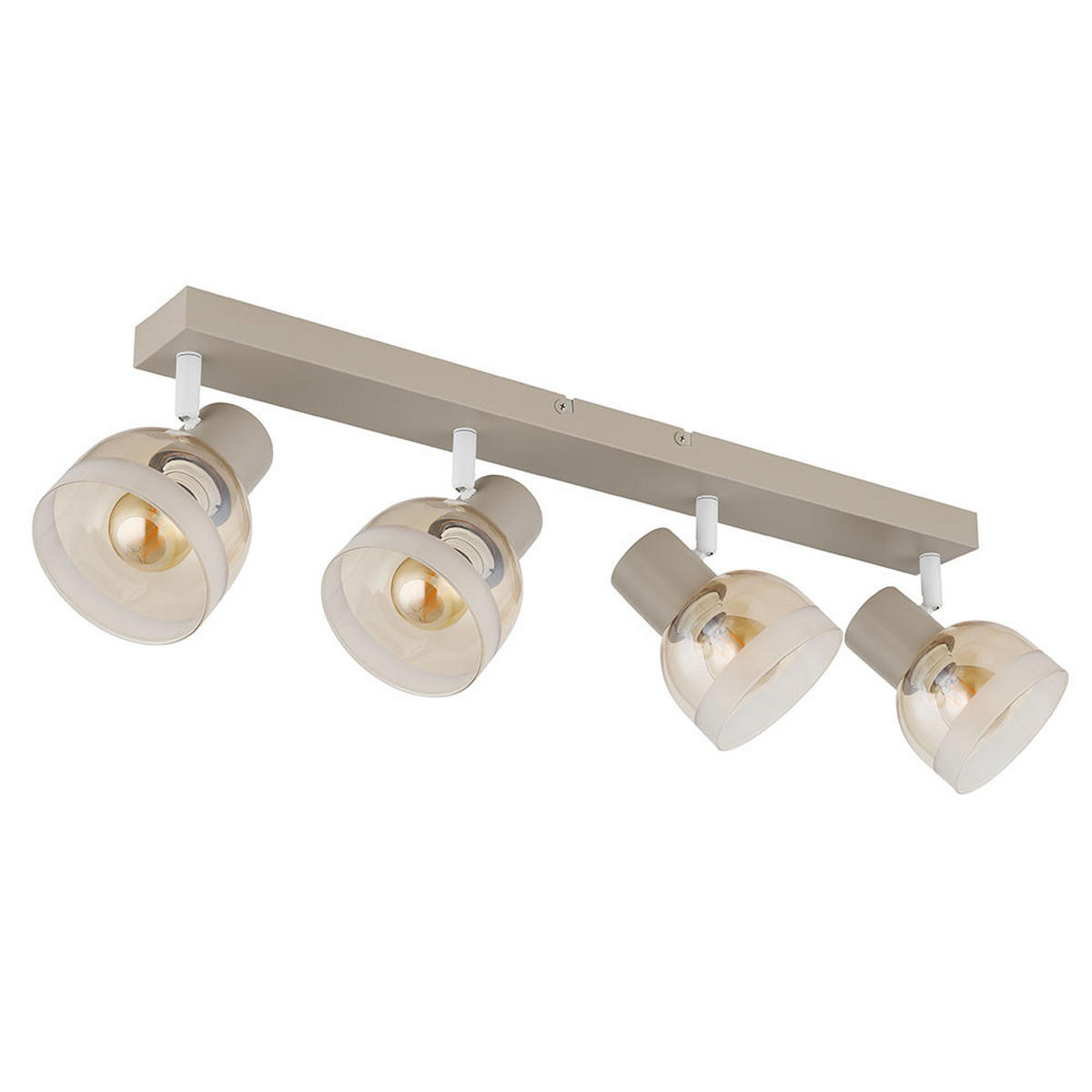 DECKEN SPOTS KAIRO - Bernsteinfarben, Glas (56/10/14cm) - Globo Lighting