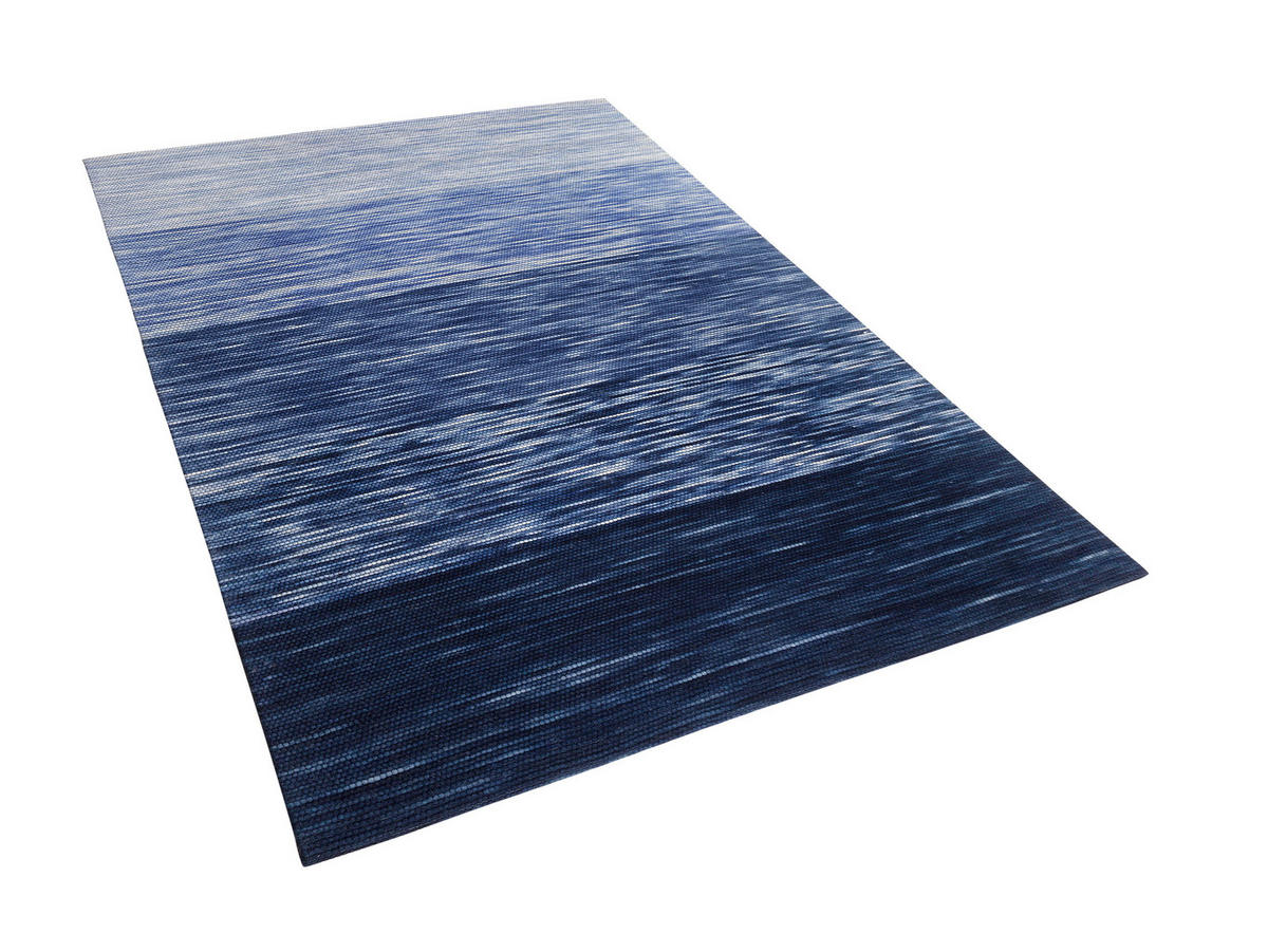 KURZFLOR-TEPPICH Kapakli 200/140 cm - Blau, Textil (140/200cm) - Beliani