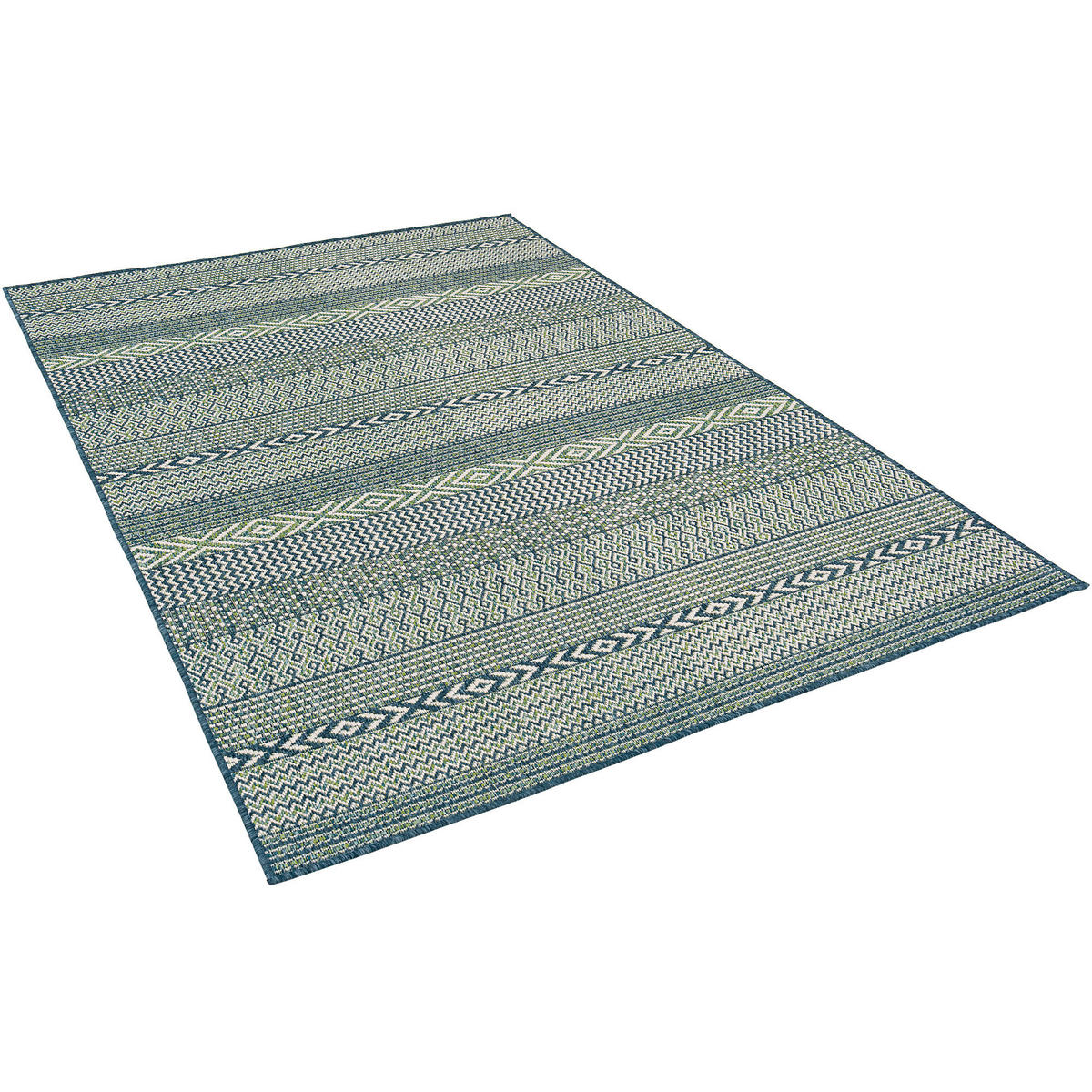 IN- UND OUTDOOR TEPPICH CARPETTO - Blau, Textil (133/190cm) - Pergamon