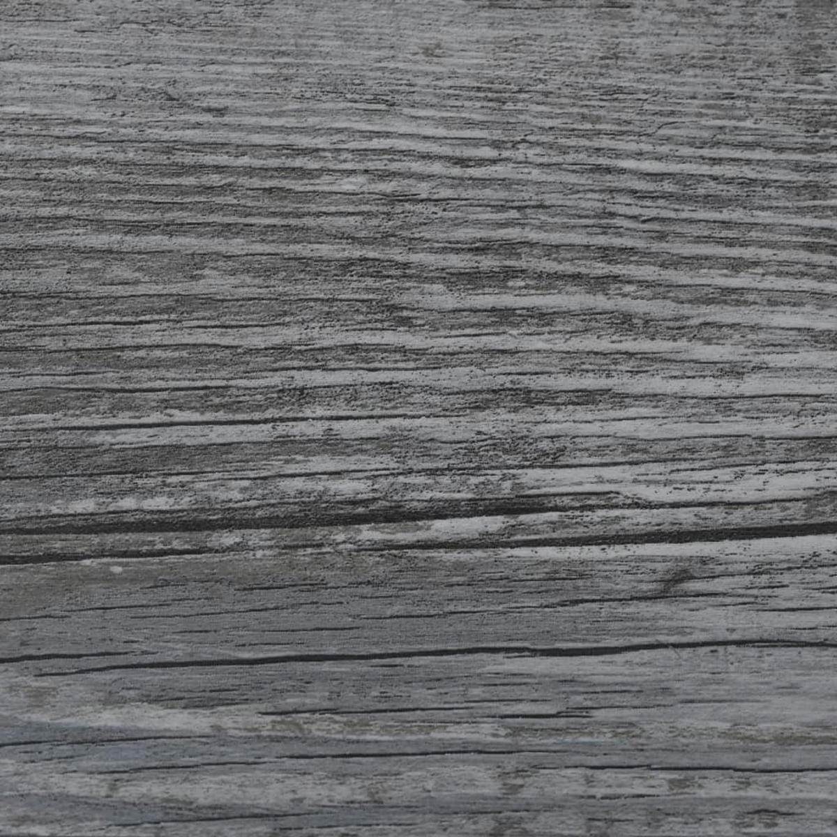 VINYLBODEN PVC-Dielen selbstklebend Glänzend Grau 5,02m² - Hellgrau, Kunststoff (91.5/15.2/1.3cm) - DELUKE