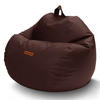 INDOOR SITZSACK Scoop Kunstleder - Dunkelbraun, Textil (90/70/70cm) - Green Bean