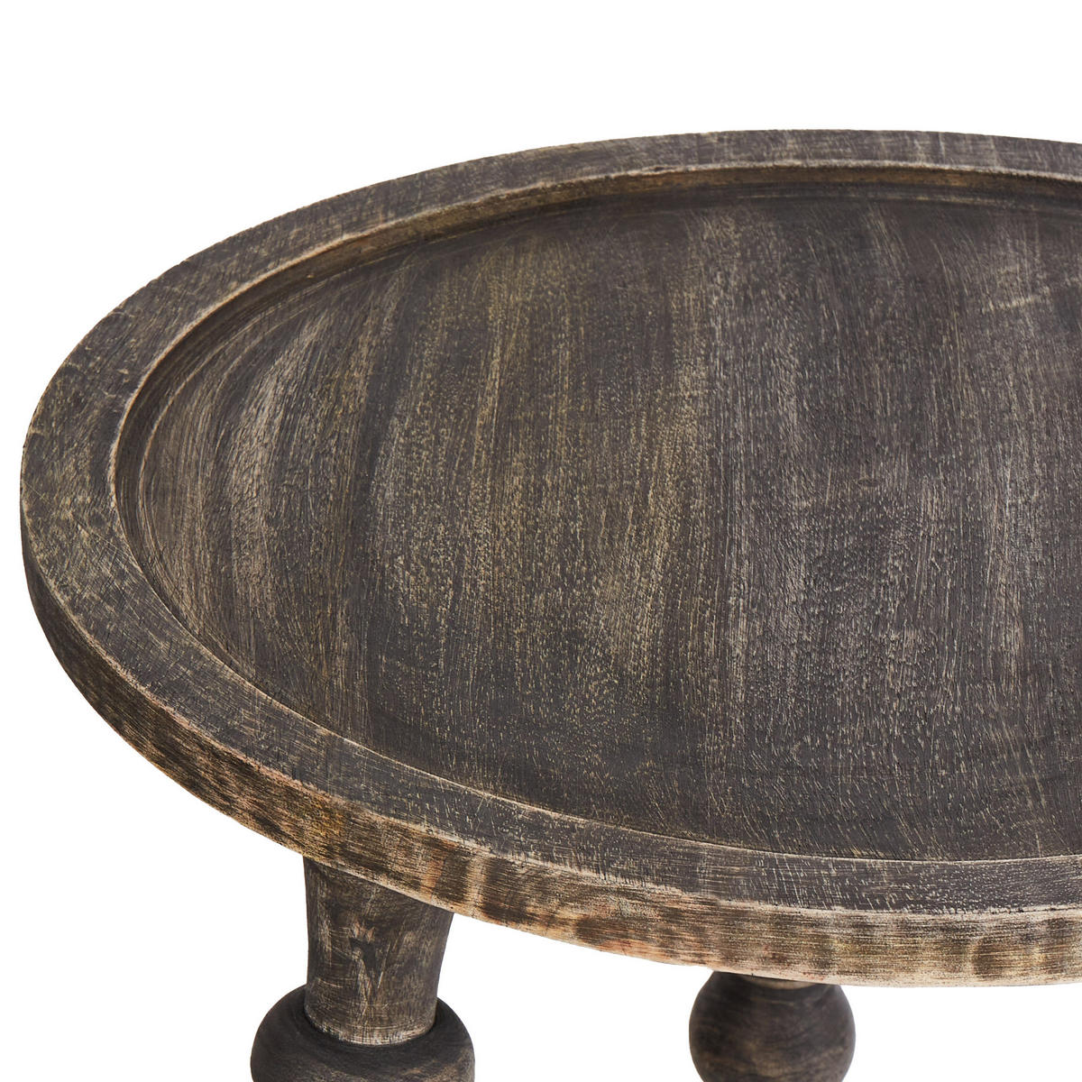 BEISTELLTISCH 2er-Set Mangoholz Dunkelbraun - Braun, Holz (46/46/44cm) - Beliani
