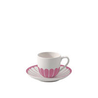 ESPRESSOTASSE MIT UNTERTASSE Fleur Couleur Cassis 70 ml - Pink, Keramik (11.7/8/11.7cm) - Villeroy & Boch