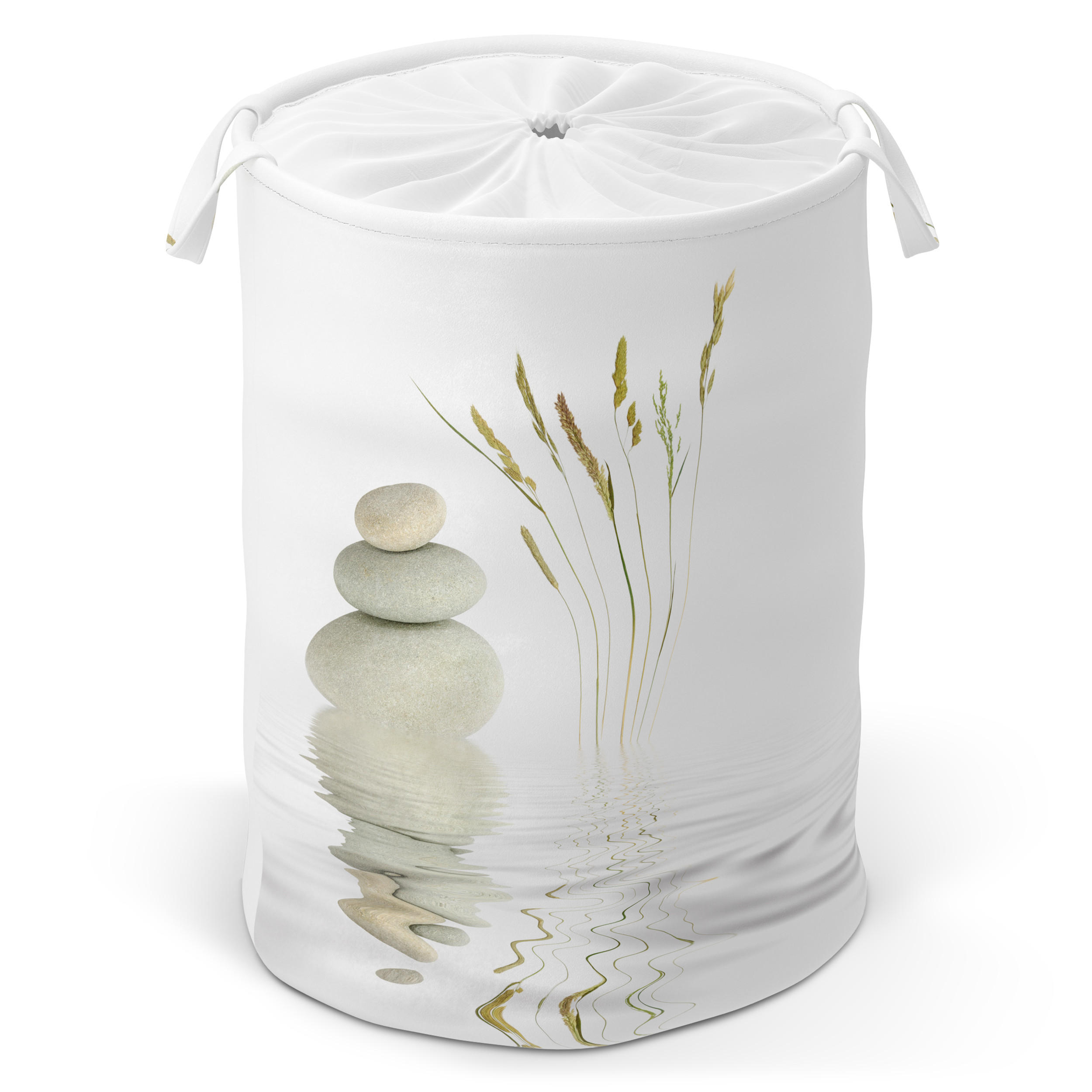 WÄSCHEKORB Balance - Weiß, Textil (37/55/55cm) - Sanilo