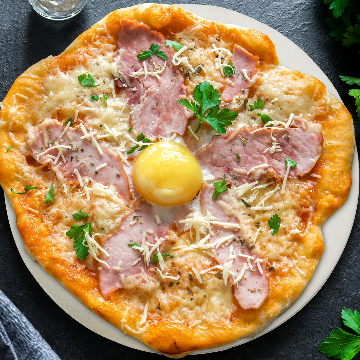 PIZZASTEIN - Creme, Stein (33/1/33cm) - Relaxdays