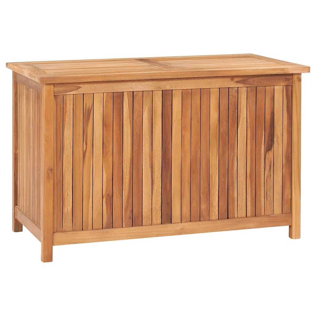 GARTENBOX 90x50x58 cm Massivholz Teak - Braun, Holz (90/58/50cm) - furnicato