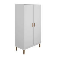 SKRIŇA 2 dvere Kubi Biela - biela, kompozitné drevo (184/55/100cm) - Petits-meubles