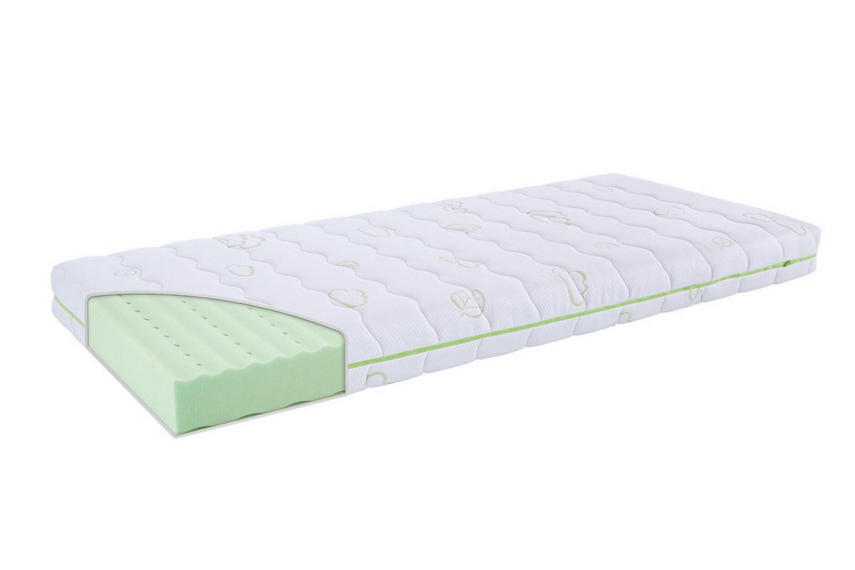 BABYMATRATZE für Babybett 90x200 cm, CLOUD SleepPlus - Weiß, Textil (90/200cm) - Sämann – make a difference.