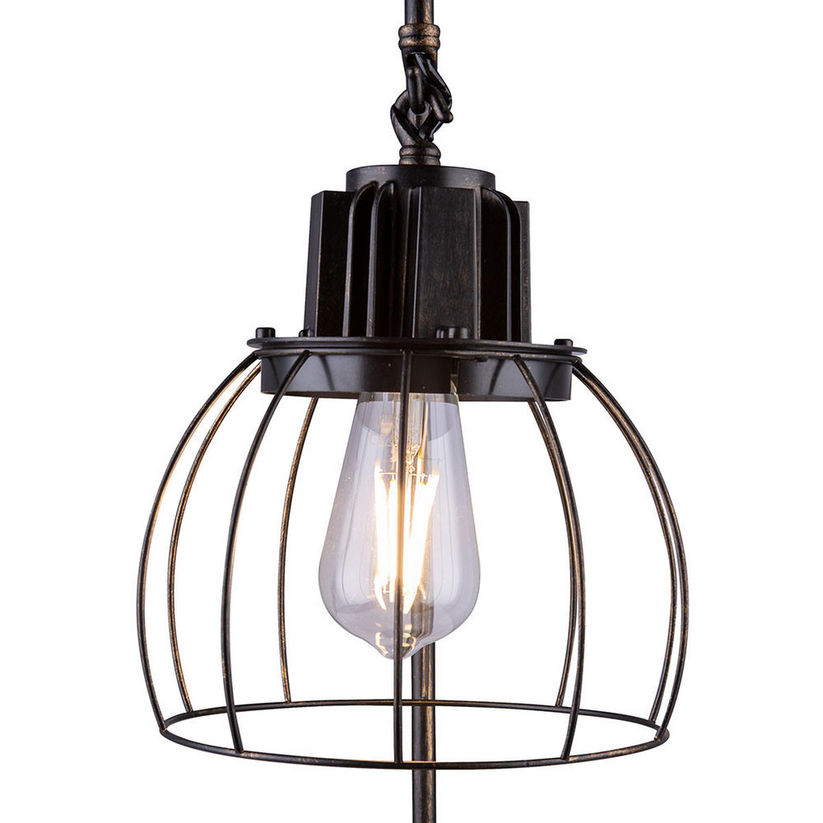 TISCHLEUCHTE Metall schwarz goldfarben - Schwarz, Metall (28/22/65cm) - Globo Lighting