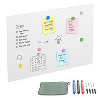 MAGNETTAFEL Weiß Stahl beschreibbar 50x30 cm - Weiß, Metall (50/30/0.1cm) - Relaxdays