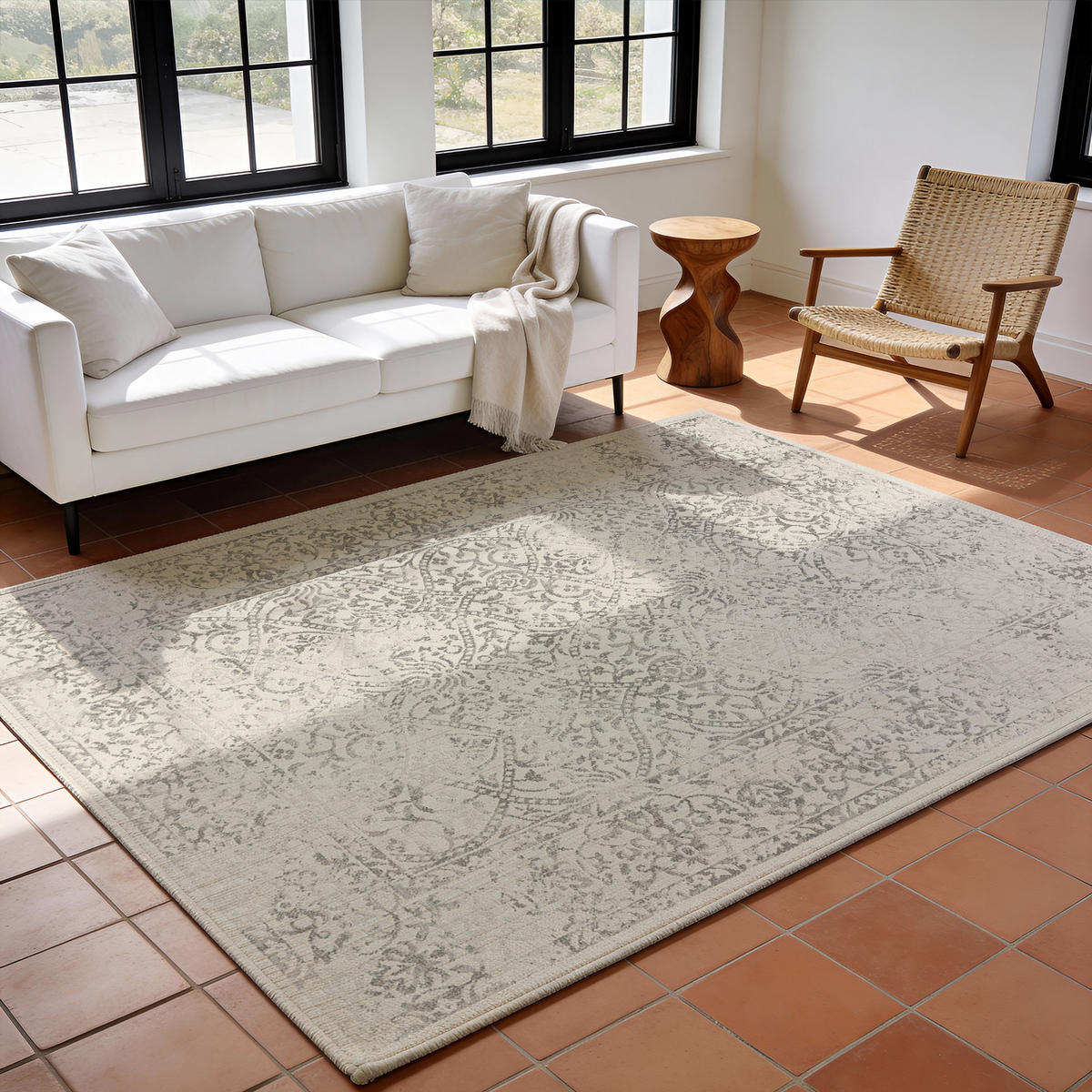 VINTAGE-TEPPICH 200/275 cm Grau - Grau, Naturmaterialien/Textil (200/275cm) - LIVABLISS