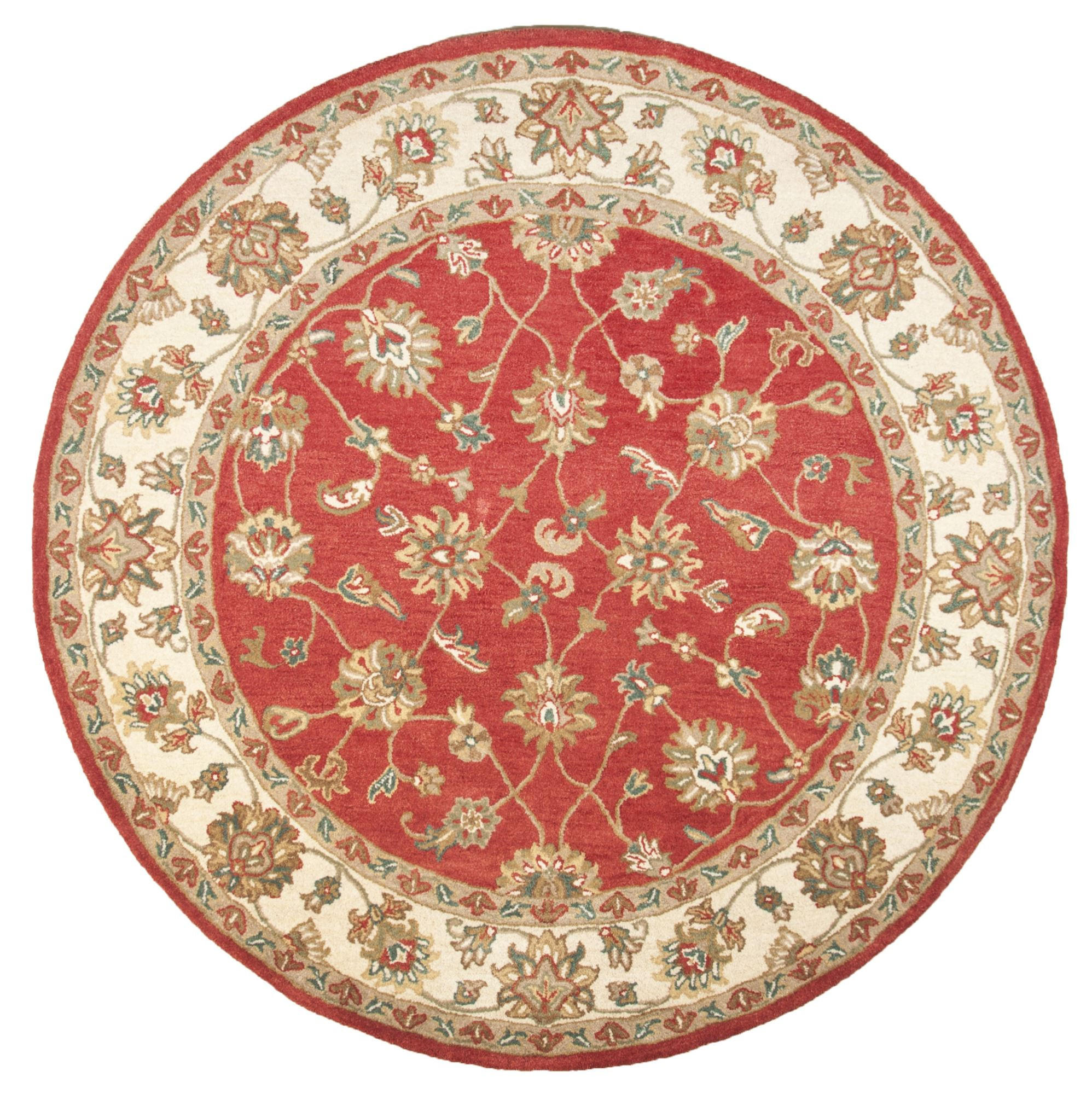 HANDTUFTTEPPICH Royal Ziegler 150x150 cm - Braun, Textil (150/150cm) - THEKO