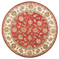 HANDTUFTTEPPICH Royal Ziegler 150x150 cm - Braun, Textil (150/150cm) - THEKO