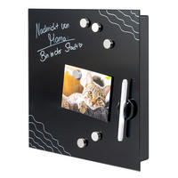 SCHLÜSSELKASTEN XL, schwarz - Schwarz Hochglanz, Metall (35/35/5cm) - bremermann