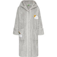 KINDERBADEMÄNTEL KINDER WOLKENWEICH WOLKE GRAU - Grau, Textil (128null) - Smithy