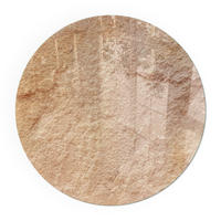 GLASPLATTE für Kamin Ø 60 cm - Beige, Glas (60/60/0.4cm) - TULUP