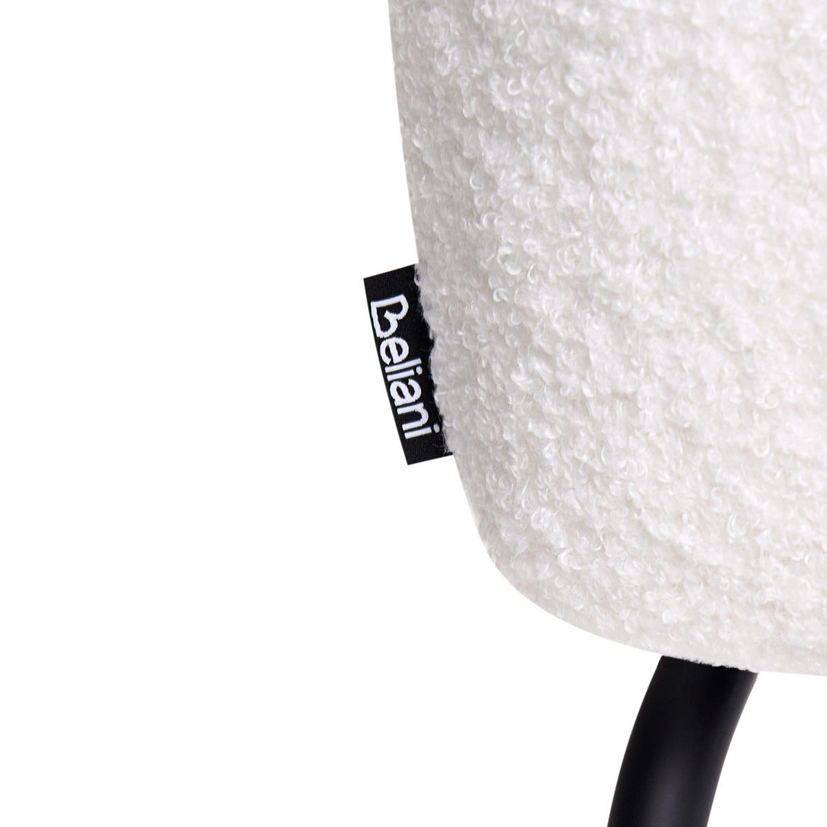 JÍDELNÍ ŽIDLE Bouclé Krémově bílá Algona - krémová, textil (50/84/67cm) - Beliani