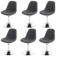 ESSZIMMERSTUHL Hellgrau 6er-Set - Hellgrau, Textil (47/84/50cm) - MCW