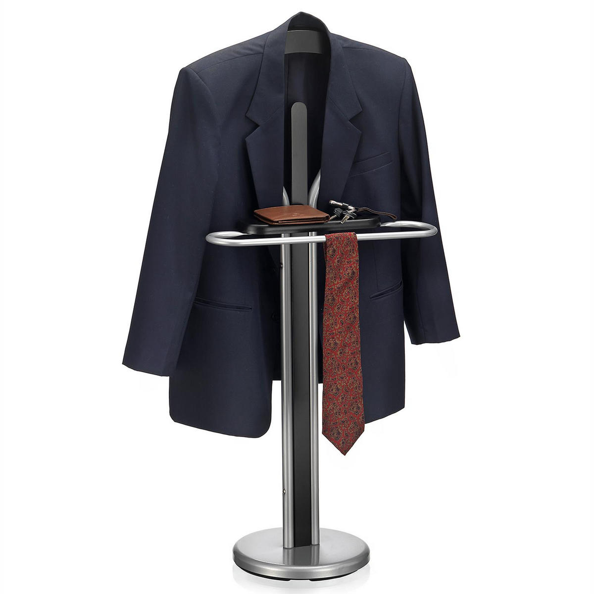 HERRENDIENER FABIO - Schwarz, Metall (45/108/30cm) - IDIMEX