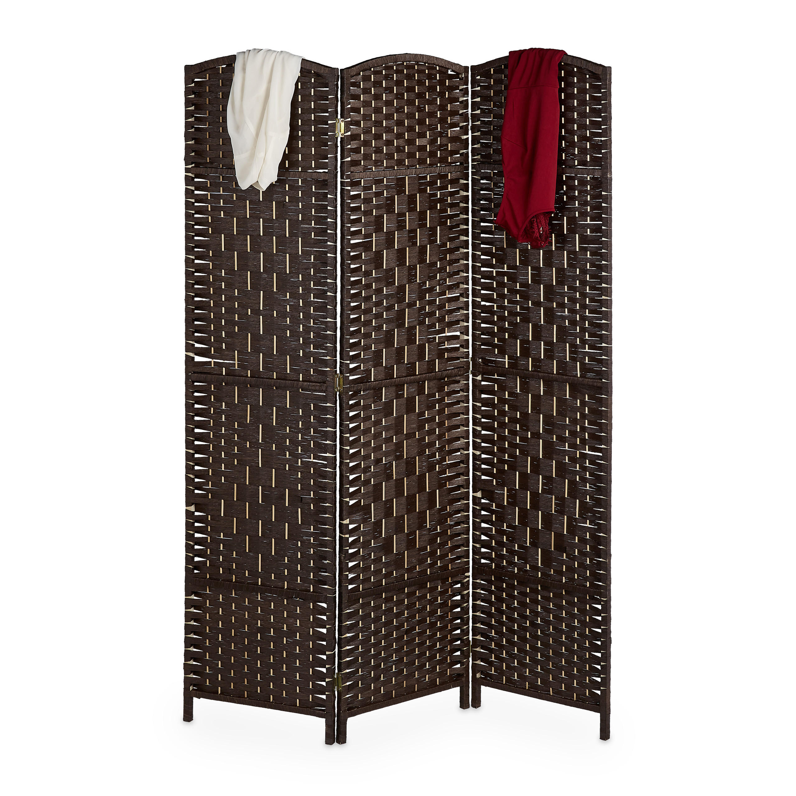 PARAVENT - Braun, Holz/Papier (120/170/2cm) - Relaxdays