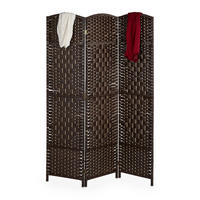 PARAVENT - Braun, Holz/Papier (120/170/2cm) - Relaxdays