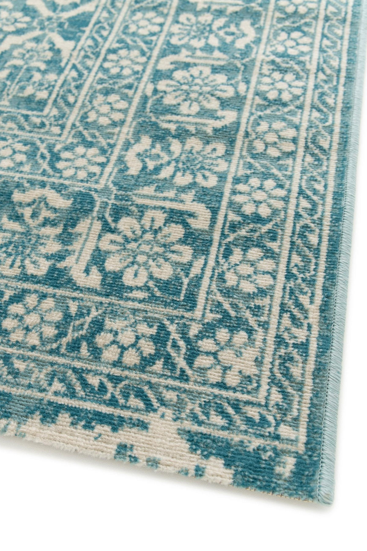 DESIGN Teppich im Vintage Stil blau - Blau, Textil (120/170cm) - AFK Living