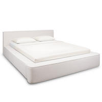 POLSTERBETT Melo Hellbeige 180/200 cm Boucle mit Bettkasten - Beige, Textil/Metall (180/200cm) - wonello