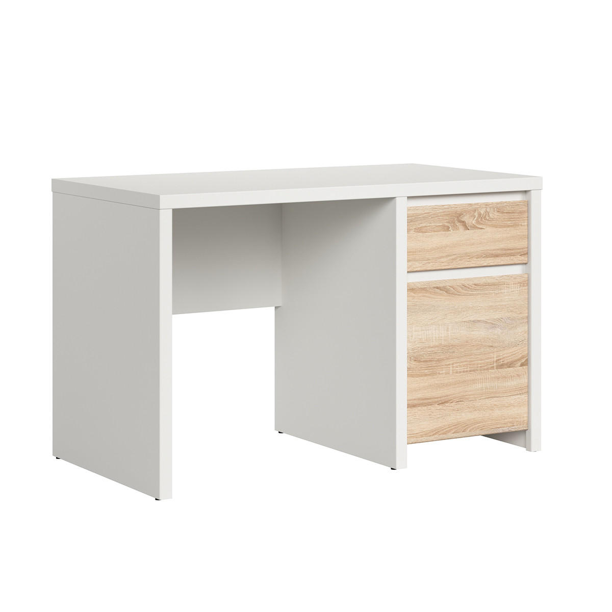 SCHREIBTISCH Soren Holz und Weiß - Weiß, Holzwerkstoff (65/120/77cm) - Petits-meubles