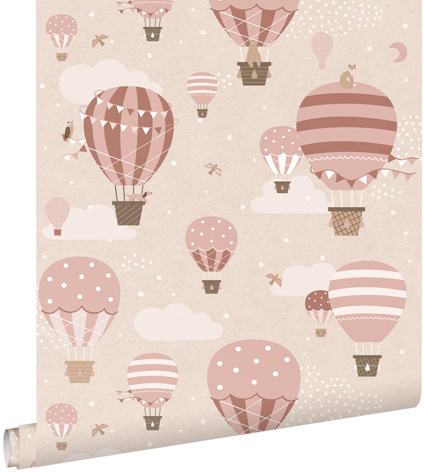 TAPETE Luftballons 50 x 900 cm - Pink, Papier (50/0.1cm) - ESTAhome