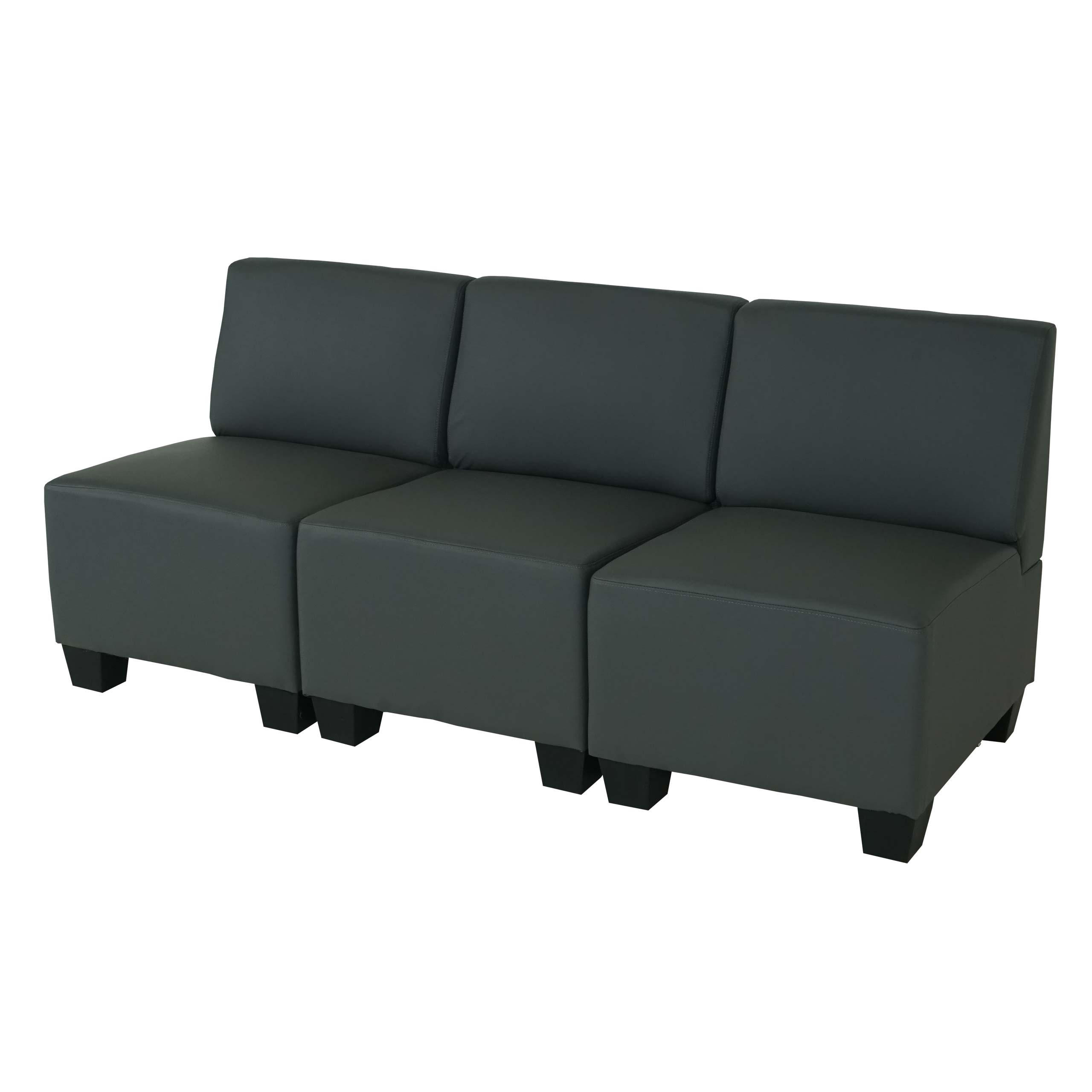 3-SITZER Grau - Grau, Textil (171/76/72cm) - MCW
