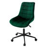 BÜROSTUHL Samt grün - Grün, Metall (53/97/60cm) - ML-DESIGN
