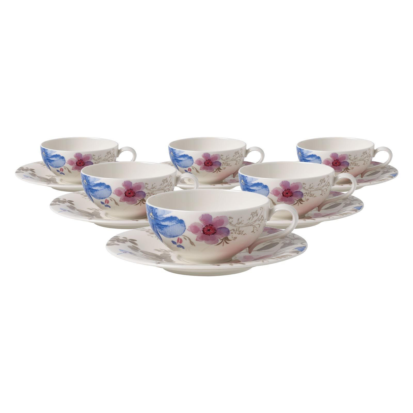 Villeroy & Boch Teetassen Mehrfarbig 16.7x6.9x16.7 cm