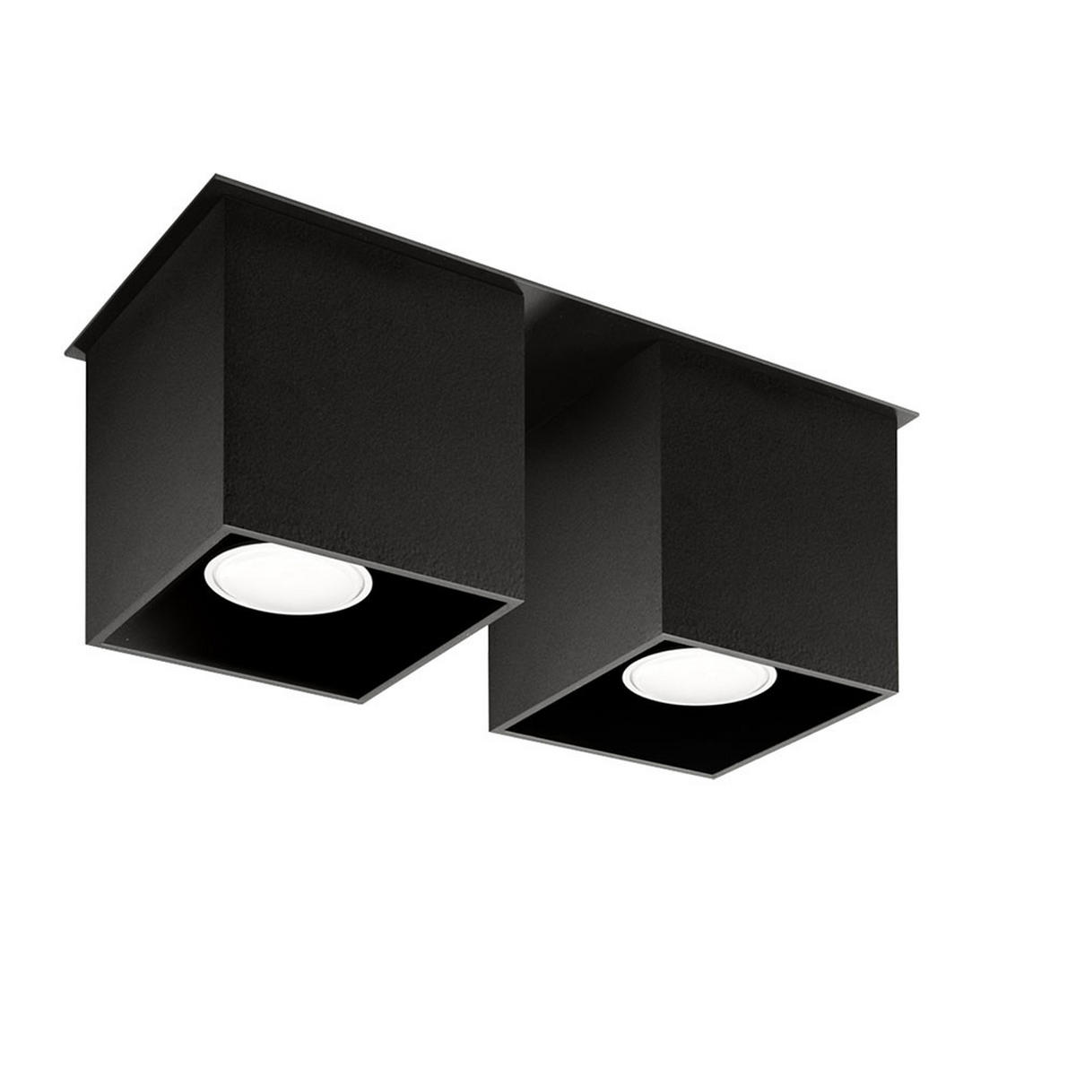 LED DECKENLEUCHTE Aluminium Schwarz - Schwarz, Metall (26/12/11cm)