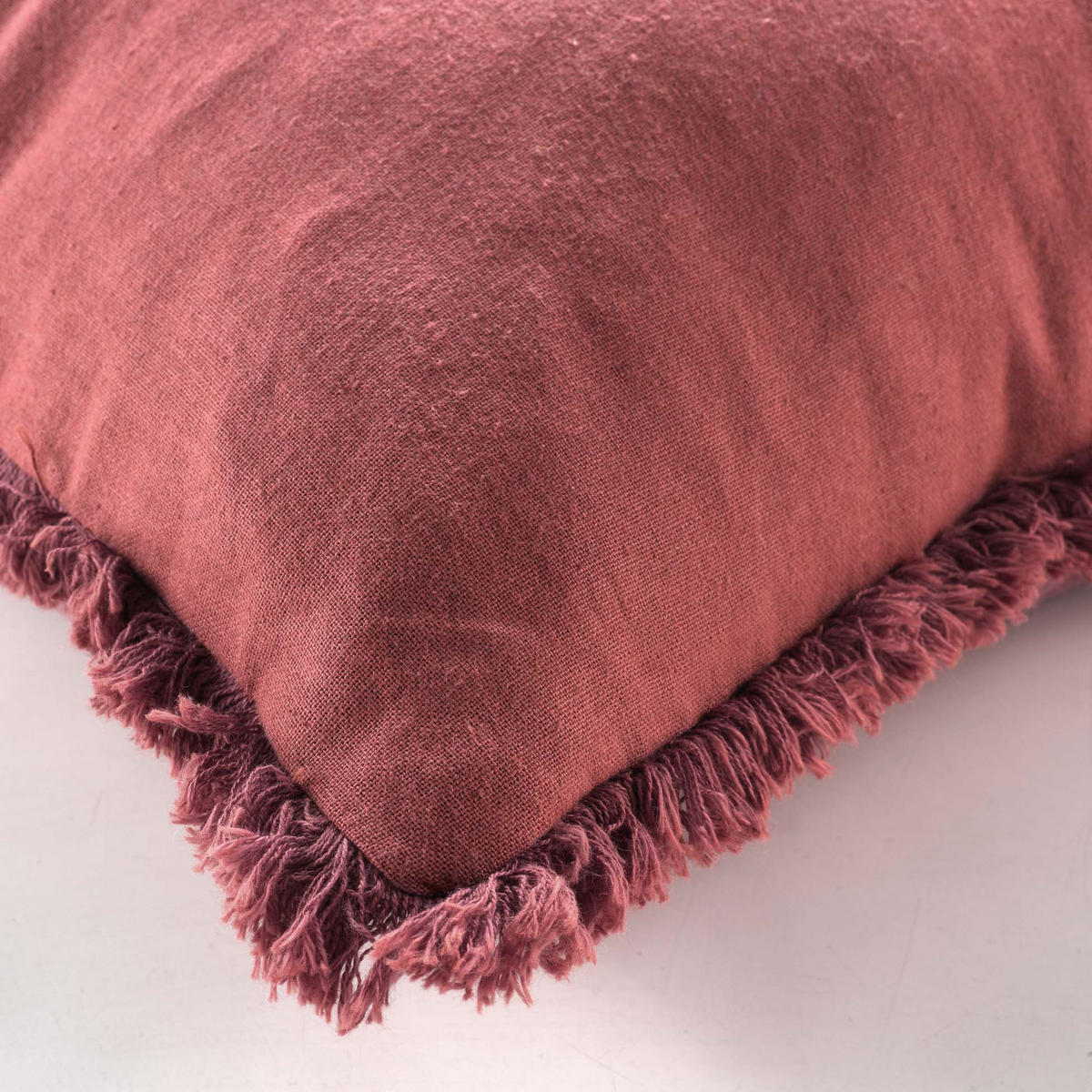 ZIERKISSEN Eve 45/45 cm - Terracotta, Naturmaterialien (45/45cm) - Douceur d´intérieur