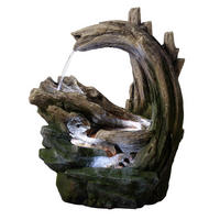 GARTENBRUNNEN Forest Stream, LED, 82cm, Grau - Grau, Stein (64/30/82cm) - Teamson Home
