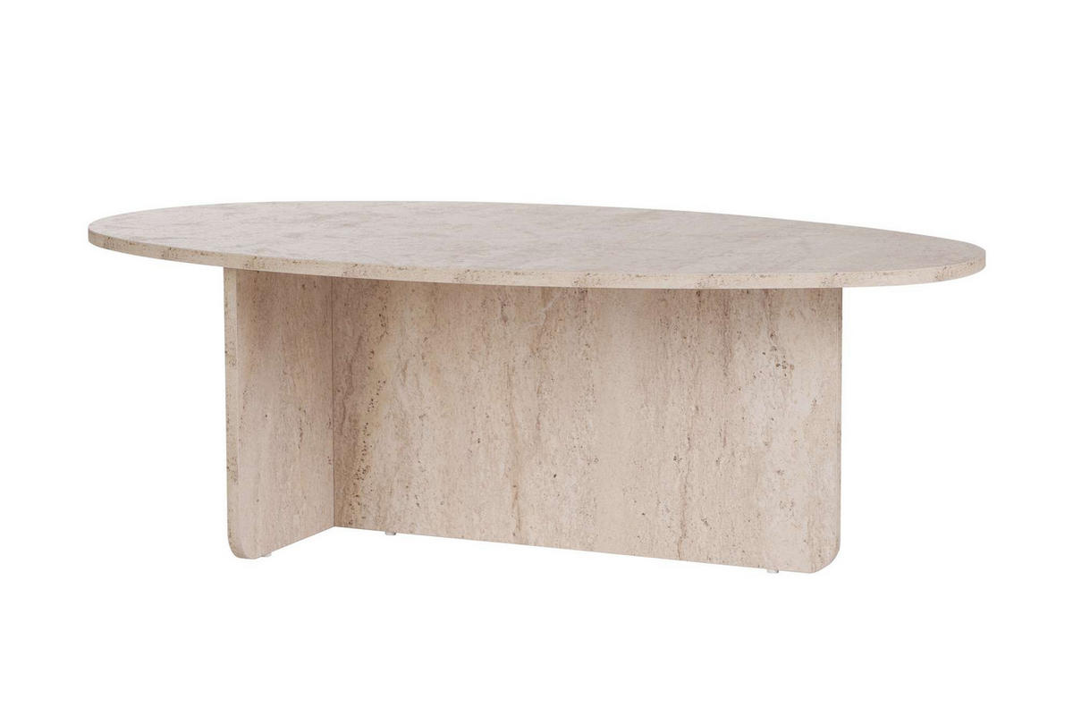 COUCHTISCH orba Travertin - Beige, Holz (120/65/40cm) - Habitat Garten
