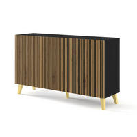 SIDEBOARD SCHWARZ - Schwarz, Holzwerkstoff (150/87/42cm) - FURNLUX