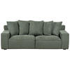 3-SITZER-SOFA dunkelgrün mit Kissen Viskan - Grün, Textil (200/67/82cm) - Beliani