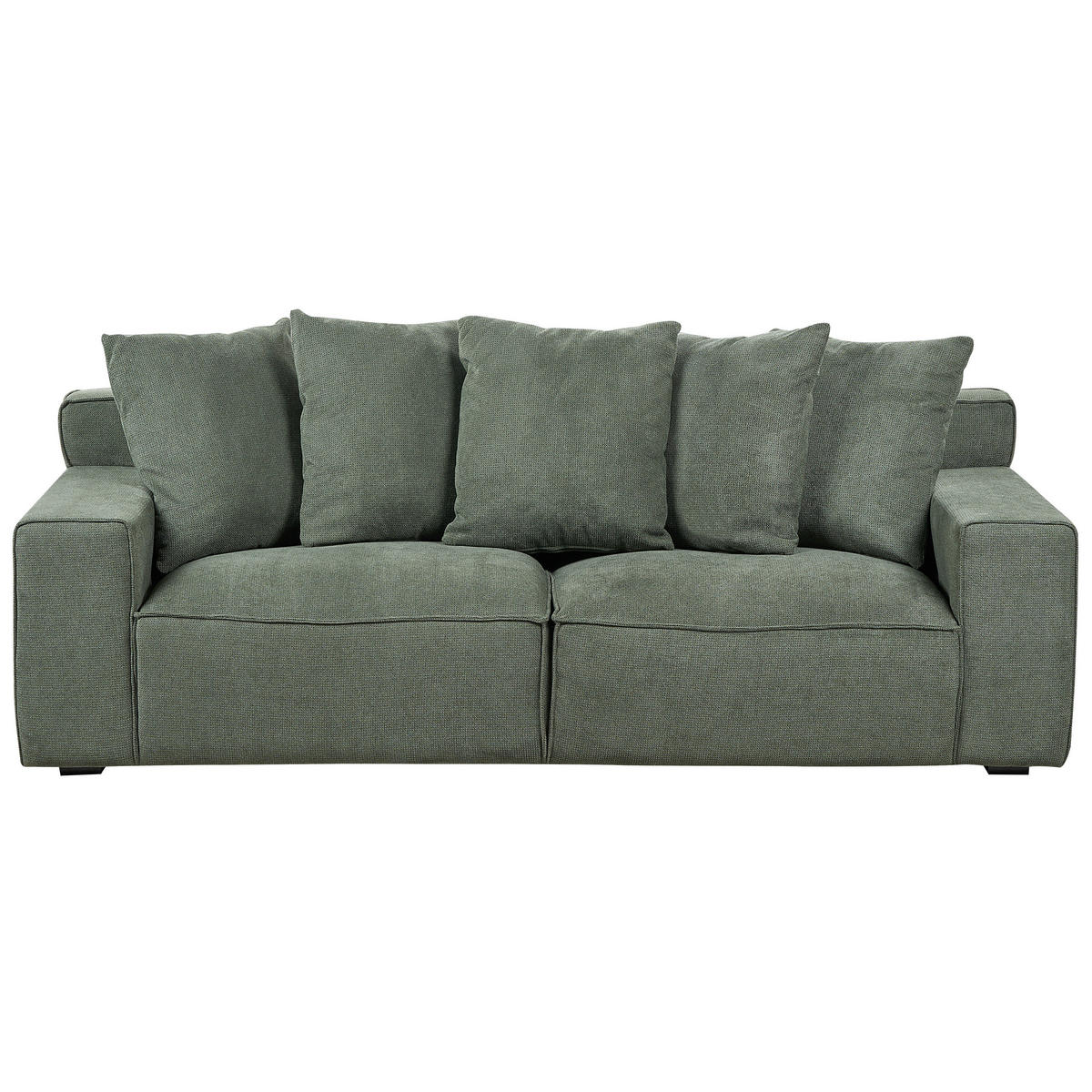 3-SITZER-SOFA dunkelgrün mit Kissen Viskan - Grün, Textil (200/67/82cm) - Beliani