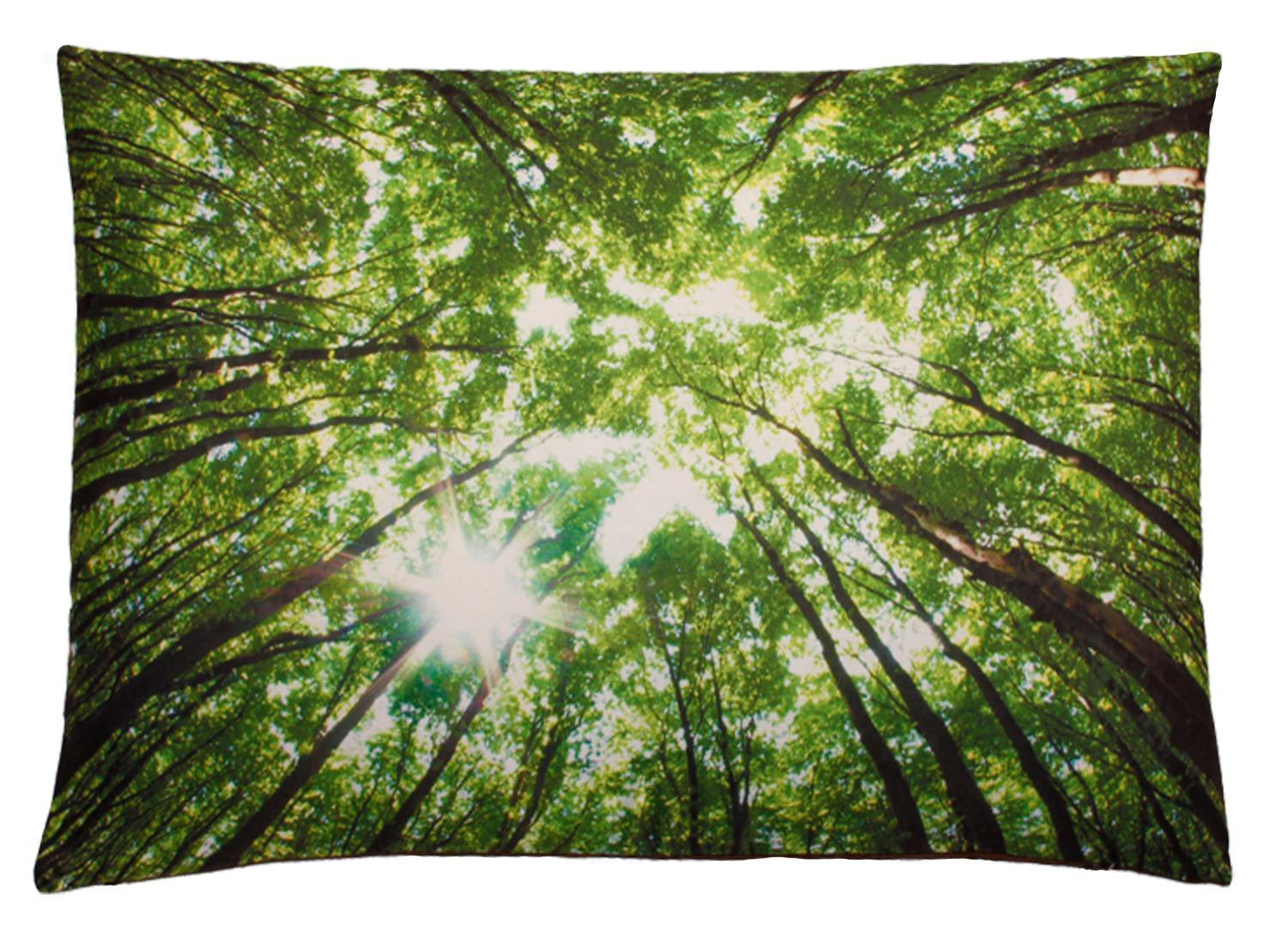 KISSENBEZUG Fotodruck 40x60 cm Wald - Grün, Textil (40/60cm) - TiborTex