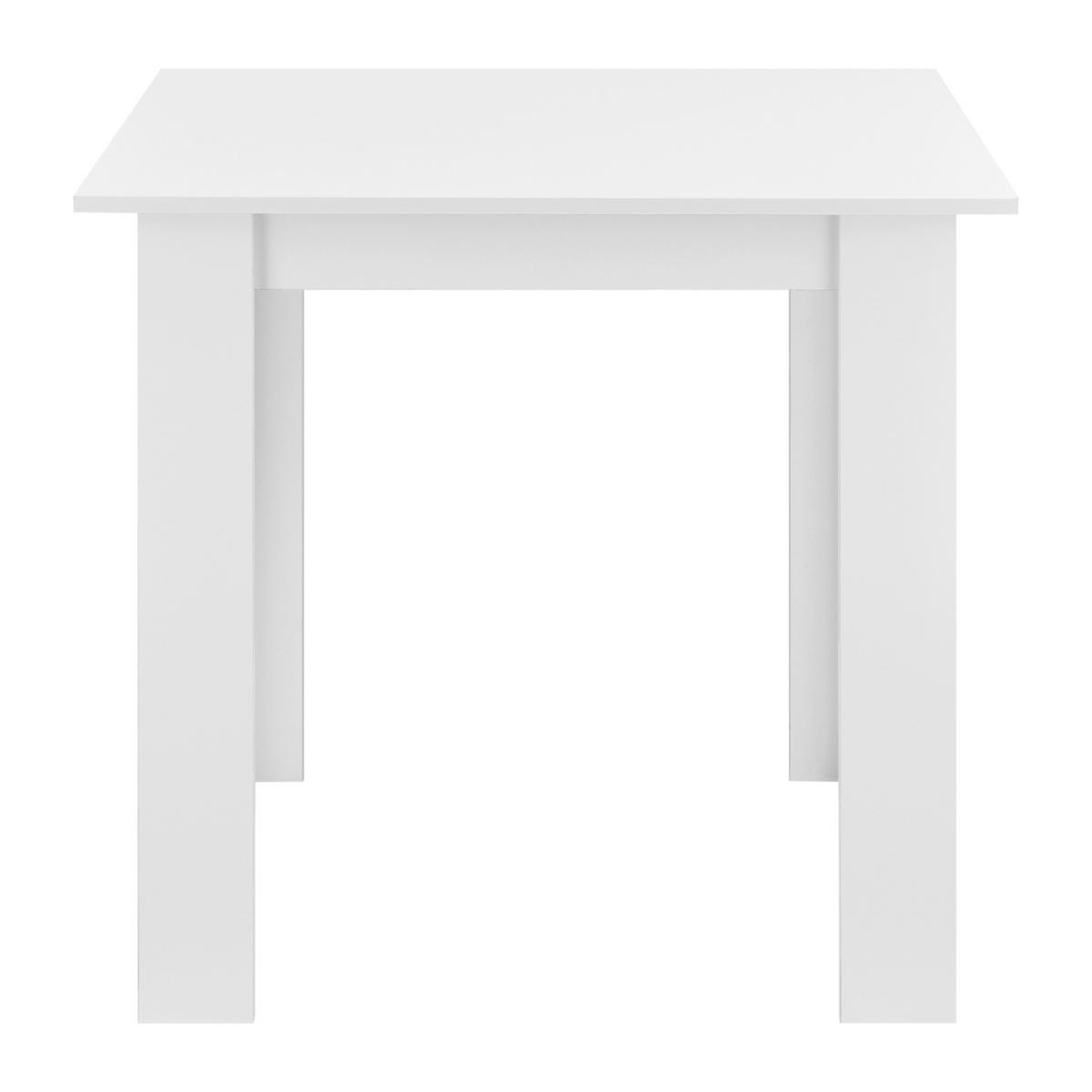 ESSTISCH Algermissen - Weiß, Holzwerkstoff (80/80/76cm) - [en.casa]
