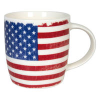 KAFFEEBECHER Vintage Flag USA - Naturfarben, Keramik (0.35L) - Könitz