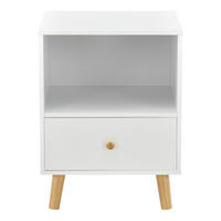 BEISTELLTISCH Sundsvall - Naturfarben/Weiß, Holz/Holzwerkstoff (30/40/54cm) - [en.casa]