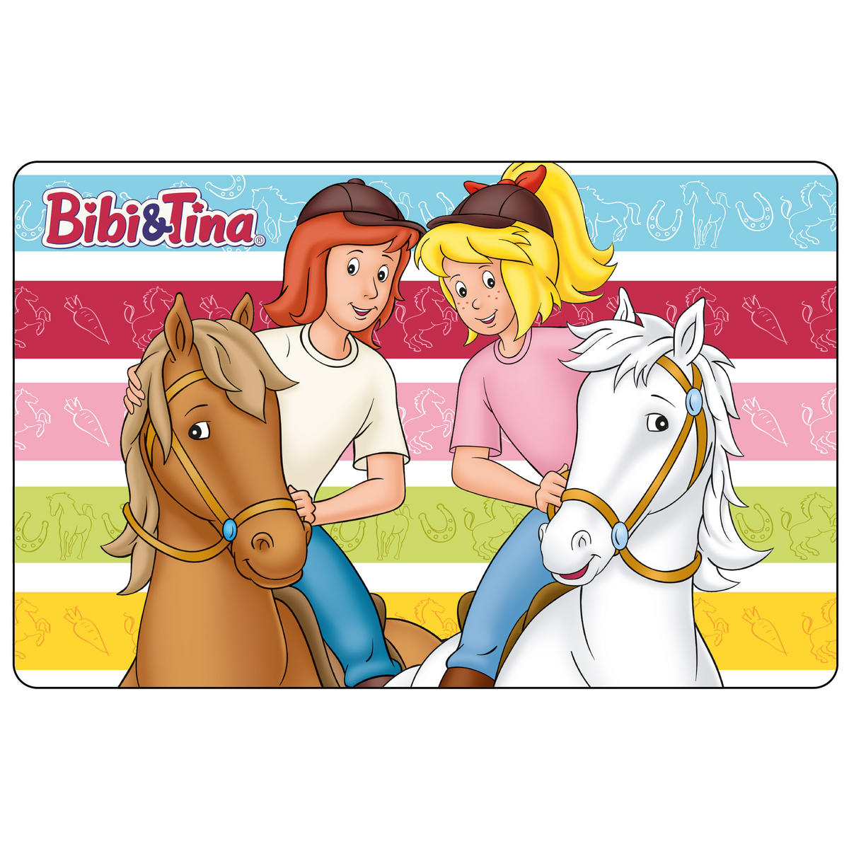 BROTDOSE Bibi & Tina Pferde Rot 17,5 x 12,8 x 6,9 cm - Rot, Kunststoff (17.5/6.9/12.8cm) - United Labels