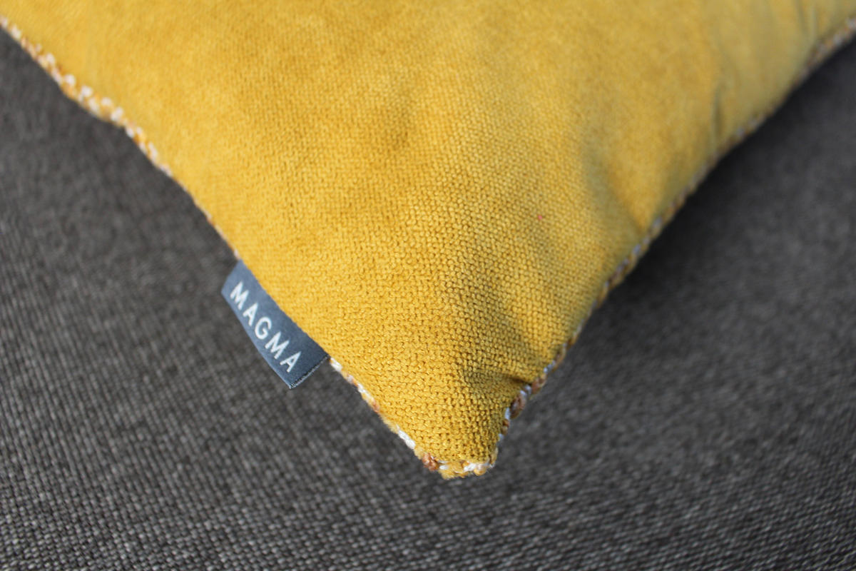 KISSENHÜLLE Vendetta mais - Currygelb, Textil (60/60cm) - Magma Heimtexx