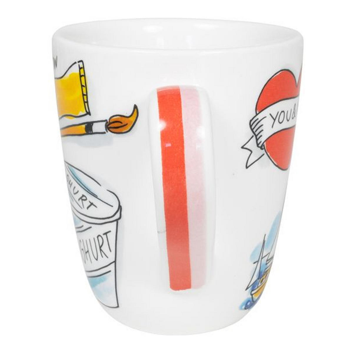 BECHER Liebesbrief Y in Bunt - 350 ml - Multicolor, Keramik (0.35L) - Blond Amsterdam