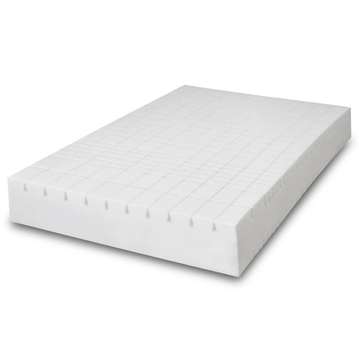 KOMFORTSCHAUMMATRATZE DeepComfort 90x210 cm - Weiß, Textil (90/210cm) - Matratzen Discount